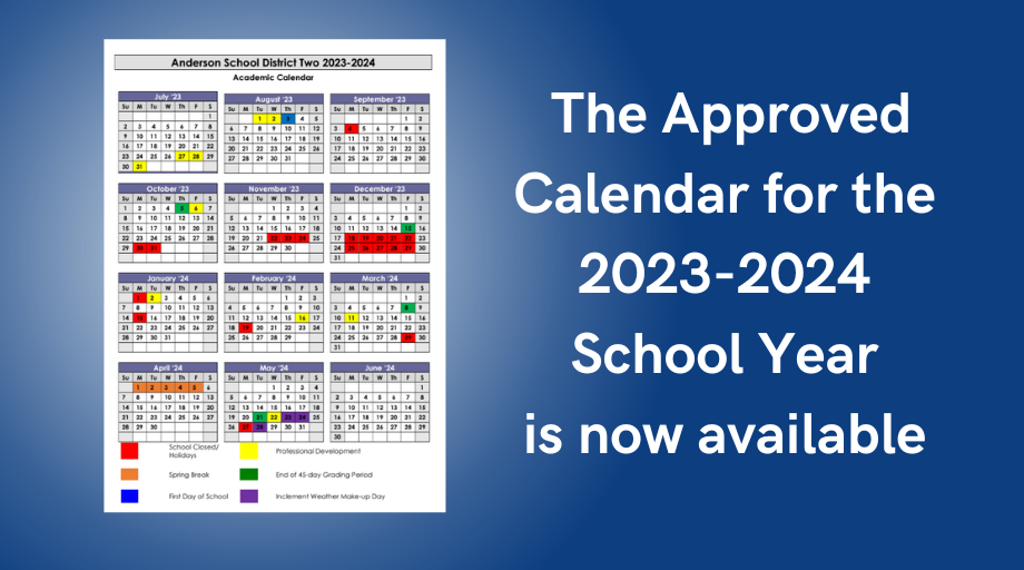 The Approved Calendar for the 2023-2024 School Year is now available