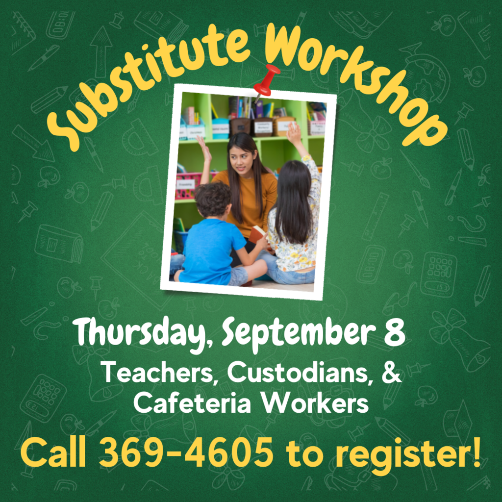 substitute workshop on september 8