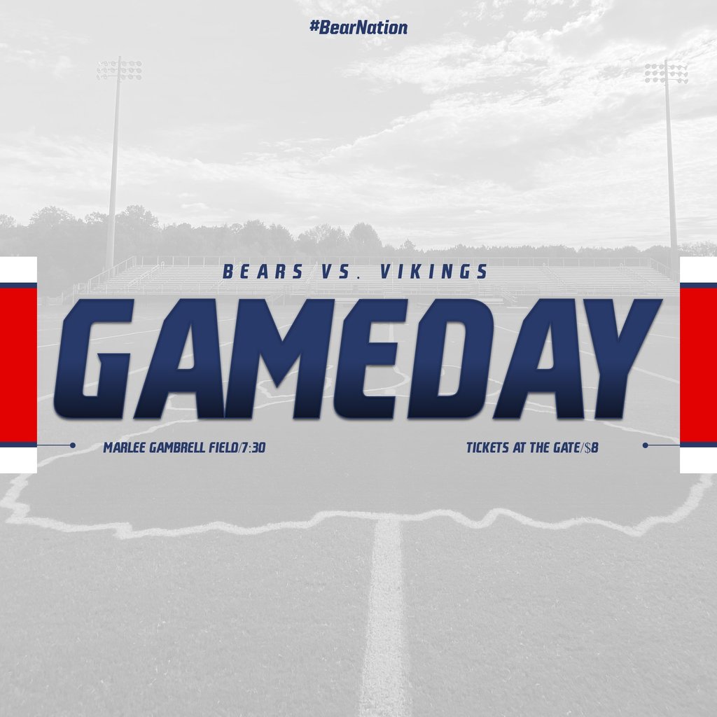 Come out and support the Varsity Bears at their game tonight vs. Emerald. Go Bears!