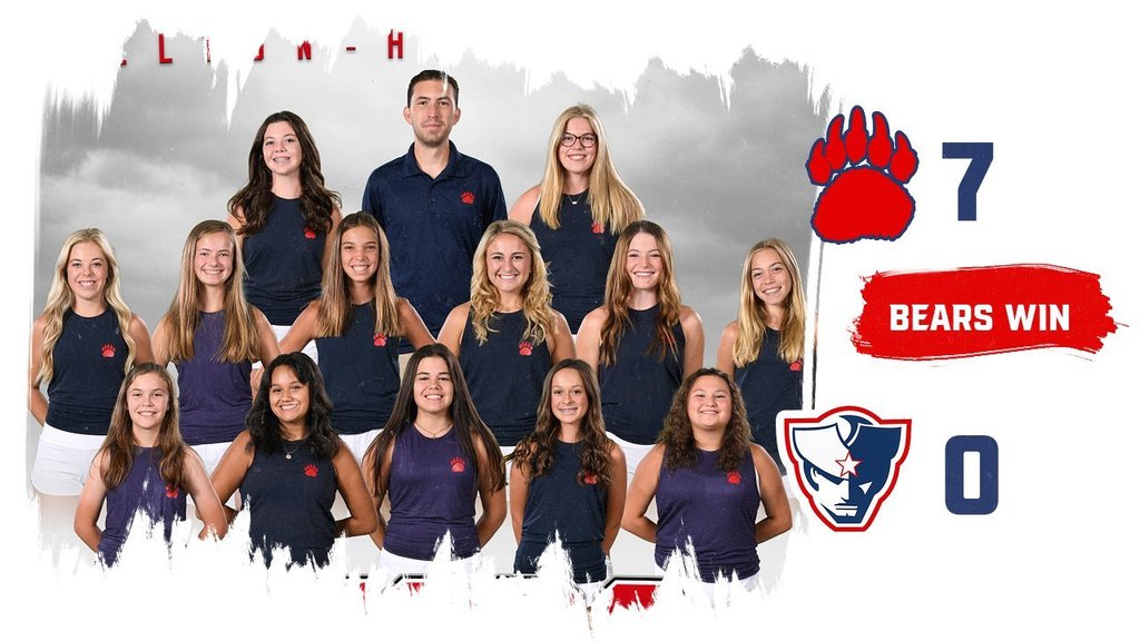 The Bears continue their win streak by beating Powdersville 7-0 and improving to 4-0 in region play. Earning points for the Bears:  #1 Maggie LeCroy 6-0, 6-0 #2 Jessica Callaham 6-0, 6-0 #3 Emily Brown 6-0, 6-0 #4 Natalie Brown 6-2, 6-2 #5 Rainey Gaines 6-2, 6-2  #1 Doubles (Maggie & Jessica) 8-1 #2 Doubles (Elizabeth Knight & Taylor Bell) 6-2, 7-6 (3)