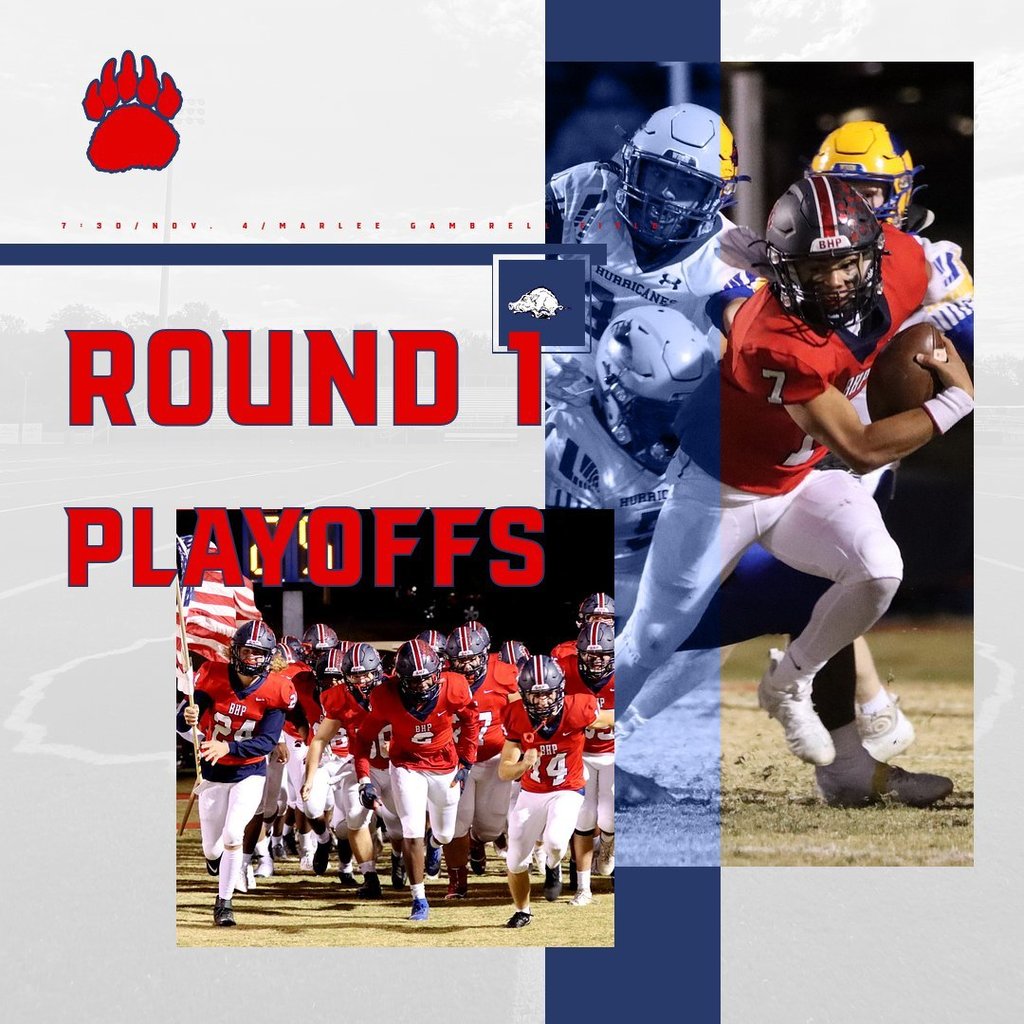 Come out to support the Bears in their Round 1 game vs Walhalla tonight. Go Bears!
