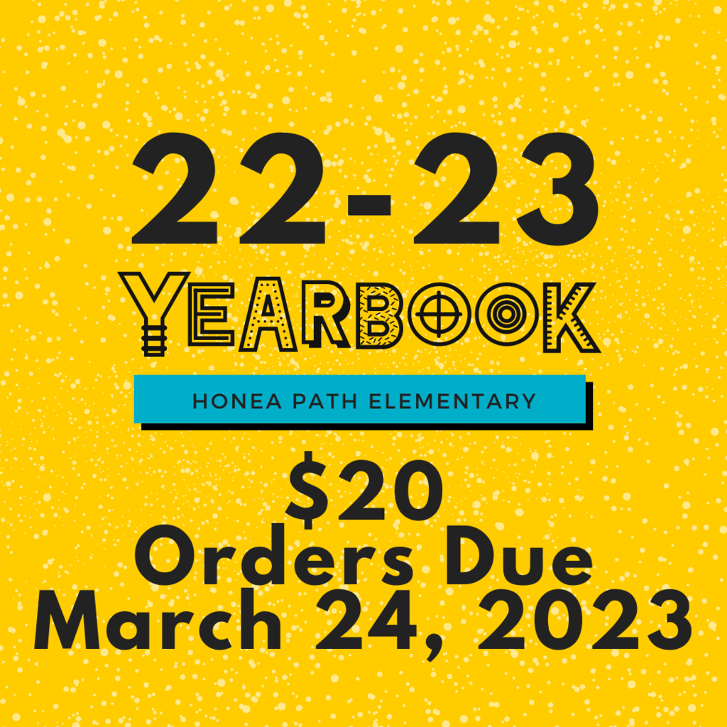 yearbook orders now through March 24
