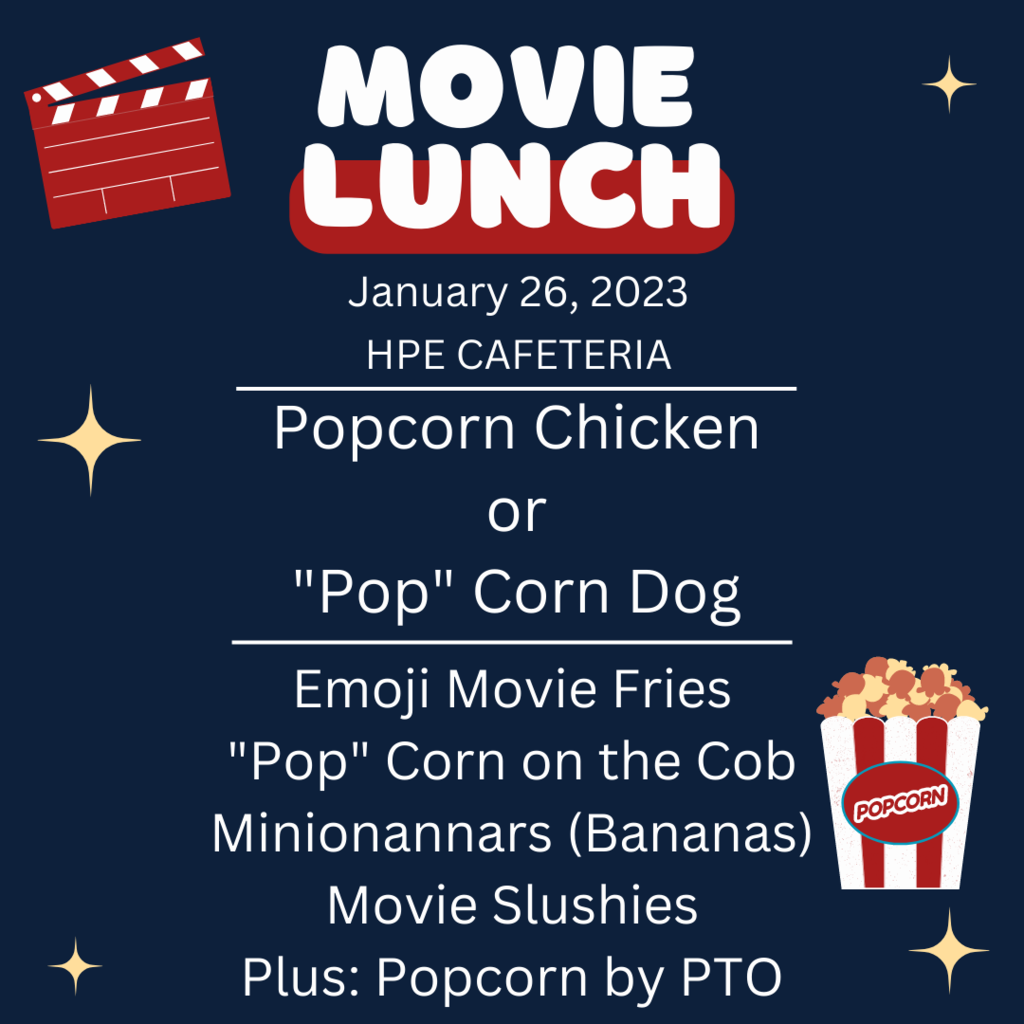 january 26 movie theme lunch menu