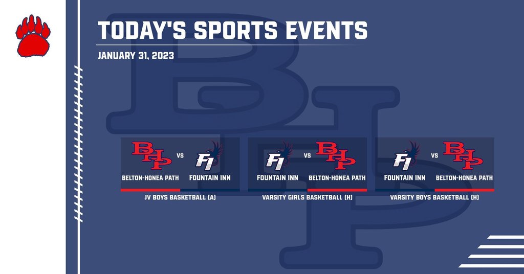 Today's Sports schedule