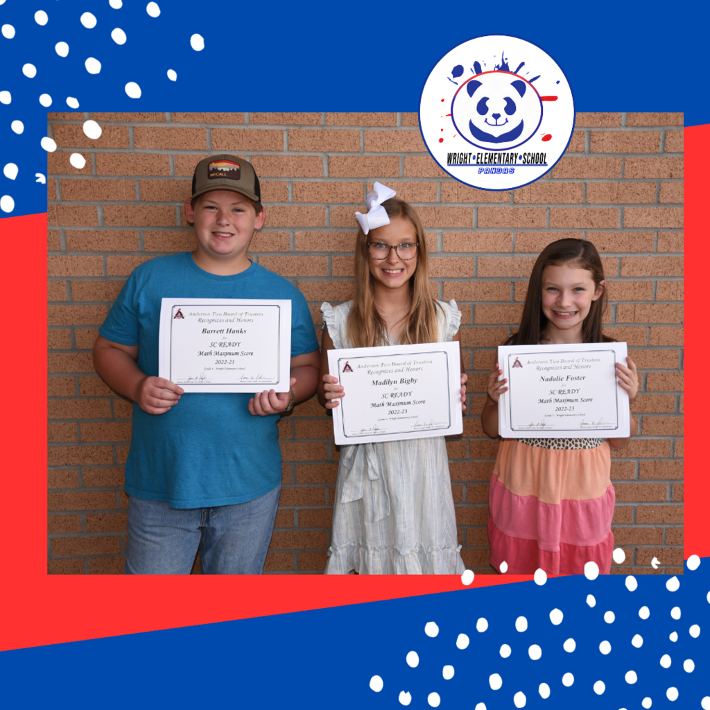 Students recognized for perfect scores